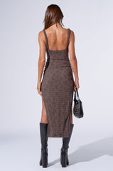 LIVVY KNIT MIDI DRESS