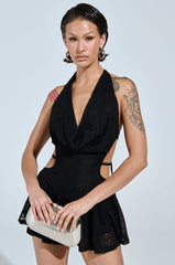 BACK IT UP SLINKY MINI DRESS