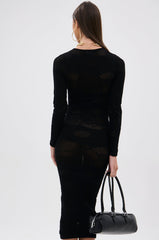 TAKE CARE SEAMLESS MIDI DRESS