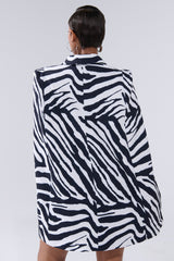 WILD SIDE PRINTED BLAZER DRESS