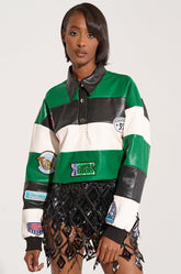 BIGGEST FAN LONG SLEEVE RUGBY TOP