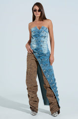 ESSIE DENIM LONG CORSET