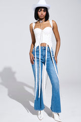 DONT THINK ABOUT IT LACE CORSET