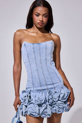 YOURS TRULY DENIM MINI DRESS