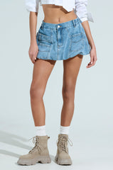 ALL ABOUT IT DENIM BUBBLE SKIRT