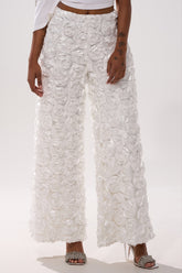 ROSE PETAL WIDE LEG PANT