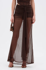 SHAKE IT FOR ME GIRL MESH MAXI SKIRT