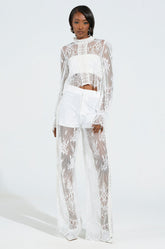 MISS ME YET LACE TROUSER