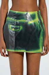 LIGHTS OUT PAINTED SEAM MINI SKIRT