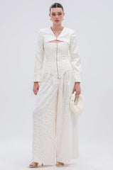 DAISY DOVE JACQUARD TROUSER