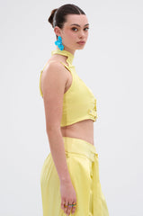 ELECTRIC SATIN BLOUSE