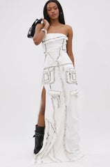 COVER STAR DENIM MAXI DRESS