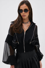 CHOOSE YOUR FIGHTER MESH INSERT BOMBER