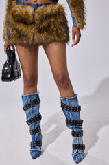 OUT OF THE BLUE FUR MINI SKIRT
