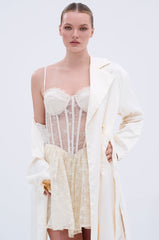 BRUNCHIN LACE MINI DRESS