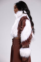 FRANKIE PATCHWORK FAUX FUR