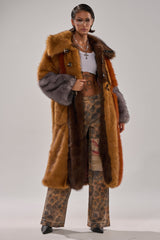 WILD CARD PATCHWORK FAUX FUR
