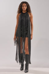 HOLIDAY FLAIR FRINGE BODYSUIT