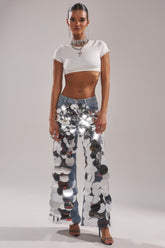 CHECK IT OUT SEQUIN DENIM PANT