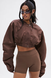 TAKE IT EASY CROPPED BOMBER