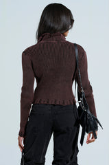 IT'S IN MY NATURE ZIP UP SWEATER