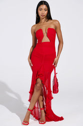 OH SO HOT RED MAXI DRESS