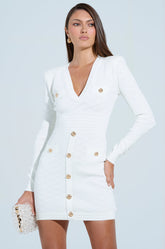 SUSIE MINI DRESS IN WHITE