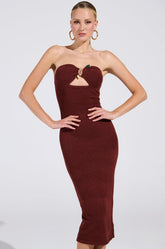 STARRY NIGHT KNIT MIDI DRESS