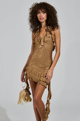 GIRLS JUST WANNA HAVE FUN RHINESTONE MINI DRESS