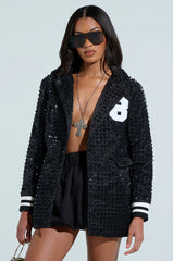 FIRST ROUND DRAFT PICK STUDDED BLAZER