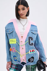 SURGICAL SPLICED CARDIGAN