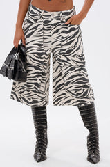 ZEBRA LUXE BERMUDA SHORT