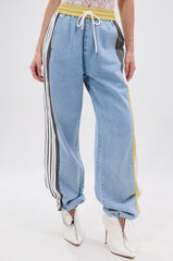ALONE AGAIN DENIM TRACK PANT