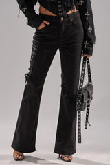 LOW LIFE LACE-UP JEANS