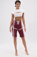 TIME OUT PU BERMUDA SHORT