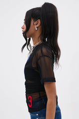 PLAYIN THE FIELD MESH TOP