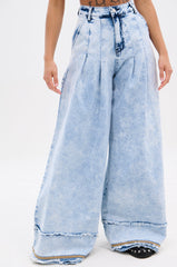 IN CHARGE WIDE LEG DENIM PANT