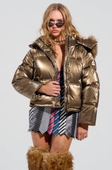 CAPRI FUR TRIM PUFFER