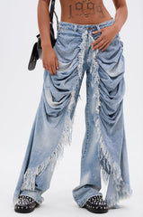 ALL OVER THE PLACE DENIM PANT