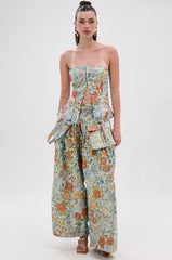 MARTHA FLORAL CARGO PANTS