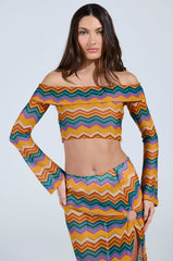 OH SO ZIGGY CROCHET OFF THE SHOULDER TOP