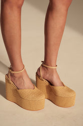 AZALEA WANG COVA BEIGE WEDGE