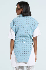 PRESLEY EMBELLISHED DENIM VEST