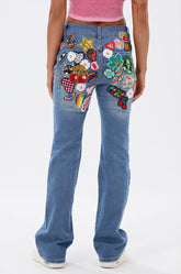 PATCH ME IF YOU CAN POCKET DETAIL JEANS