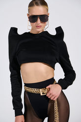 HAVE FUN CROP SWEATSHIRT