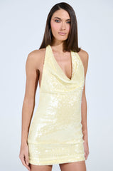 SUNSHINE BABY SEQUIN MINI DRESS