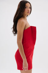 CHAUNTELLE LACE UP MINI DRESS