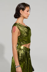 METALLIC DREAM BLOUSE