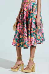 FRESH AS CAN BE MIDI SKIRT