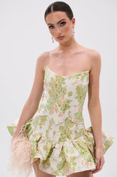 VENETIAN FLORAL BROCADE CORSET